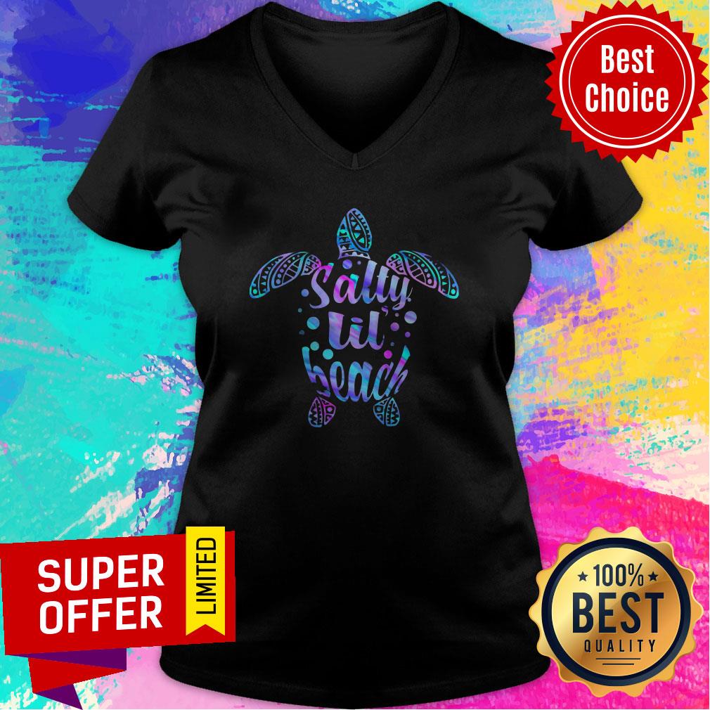 Funny Turtle Salty Lil Beach Shirt - Image 2