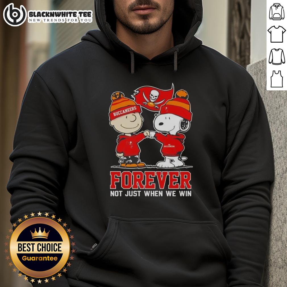 Awesome Peanut Snoopy Charlie Brown Tampa Bay Buccaneers Forever Not Just When We Win T-Shirt - Image 2