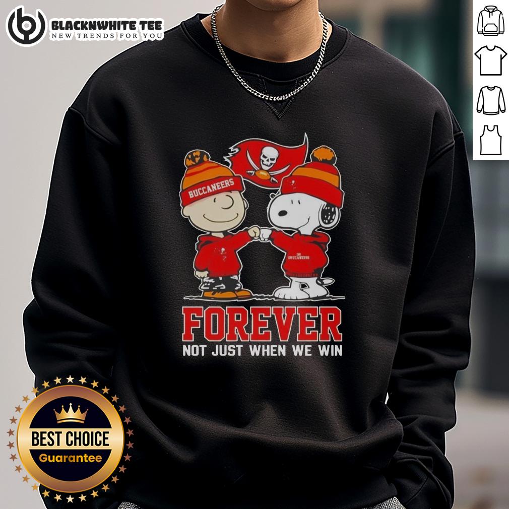 Awesome Peanut Snoopy Charlie Brown Tampa Bay Buccaneers Forever Not Just When We Win T-Shirt - Image 5