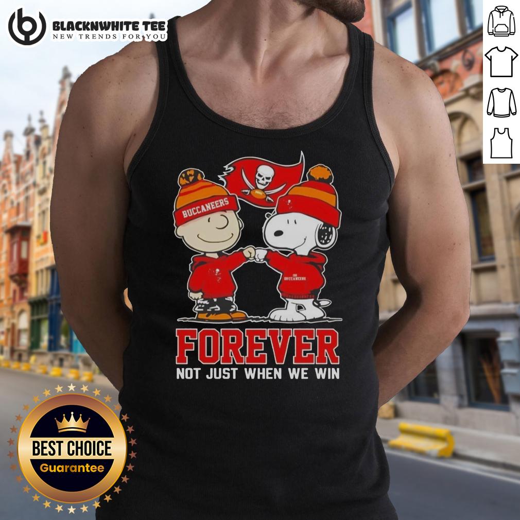 Awesome Peanut Snoopy Charlie Brown Tampa Bay Buccaneers Forever Not Just When We Win T-Shirt - Image 4