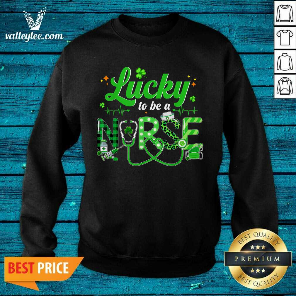 Wonderful Lucky To Be A Nurse St Patricks Day Shirt - Image 5