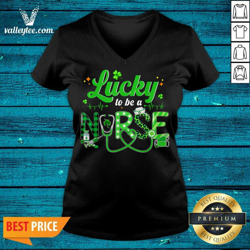 Wonderful Lucky To Be A Nurse St Patricks Day Shirt - Image 3
