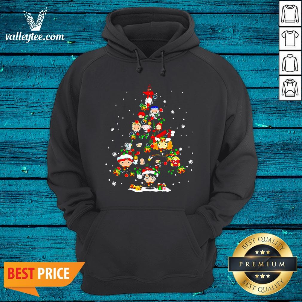 Merry Christmas Harry Potter Chibi Tree Shirt - Image 2