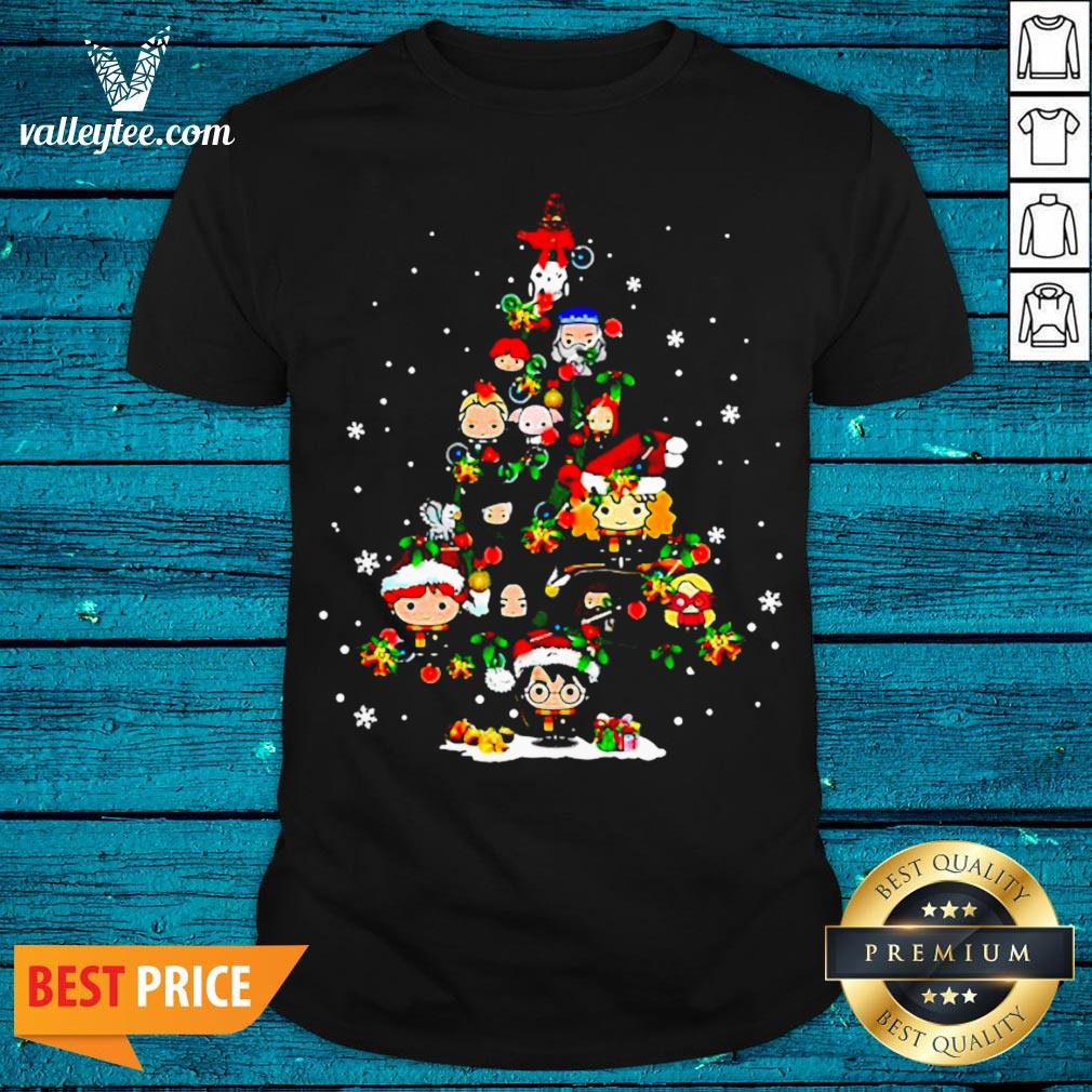 Merry Christmas Harry Potter Chibi Tree Shirt