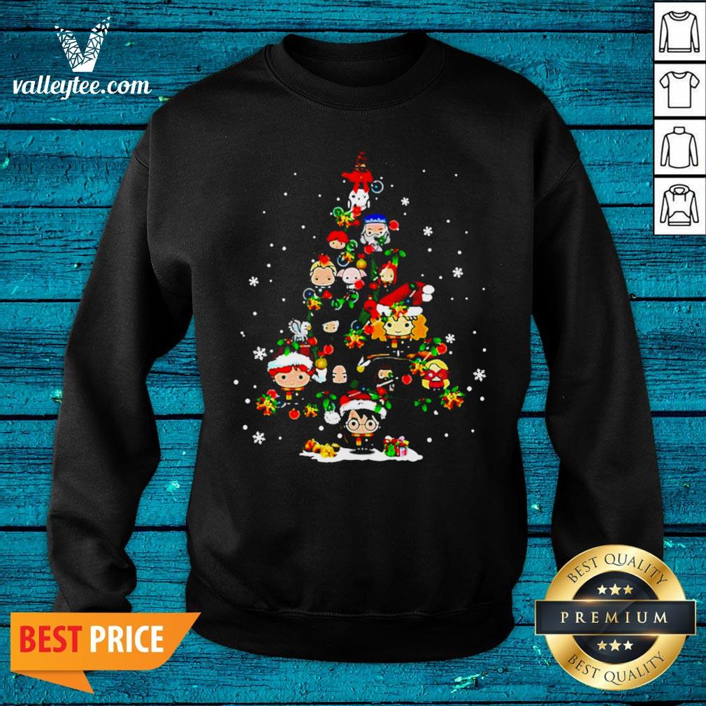 Merry Christmas Harry Potter Chibi Tree Shirt - Image 5