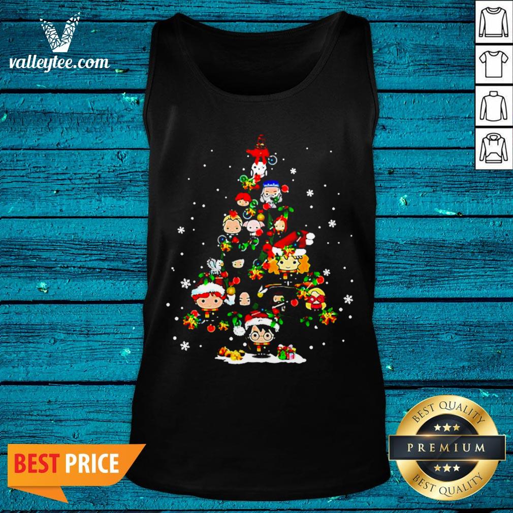 Merry Christmas Harry Potter Chibi Tree Shirt - Image 4