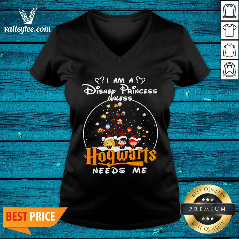 Merry Christmas I Am A Disney Princess Unless Hogwarts Needs Me Harry Potter Shirt - Image 3