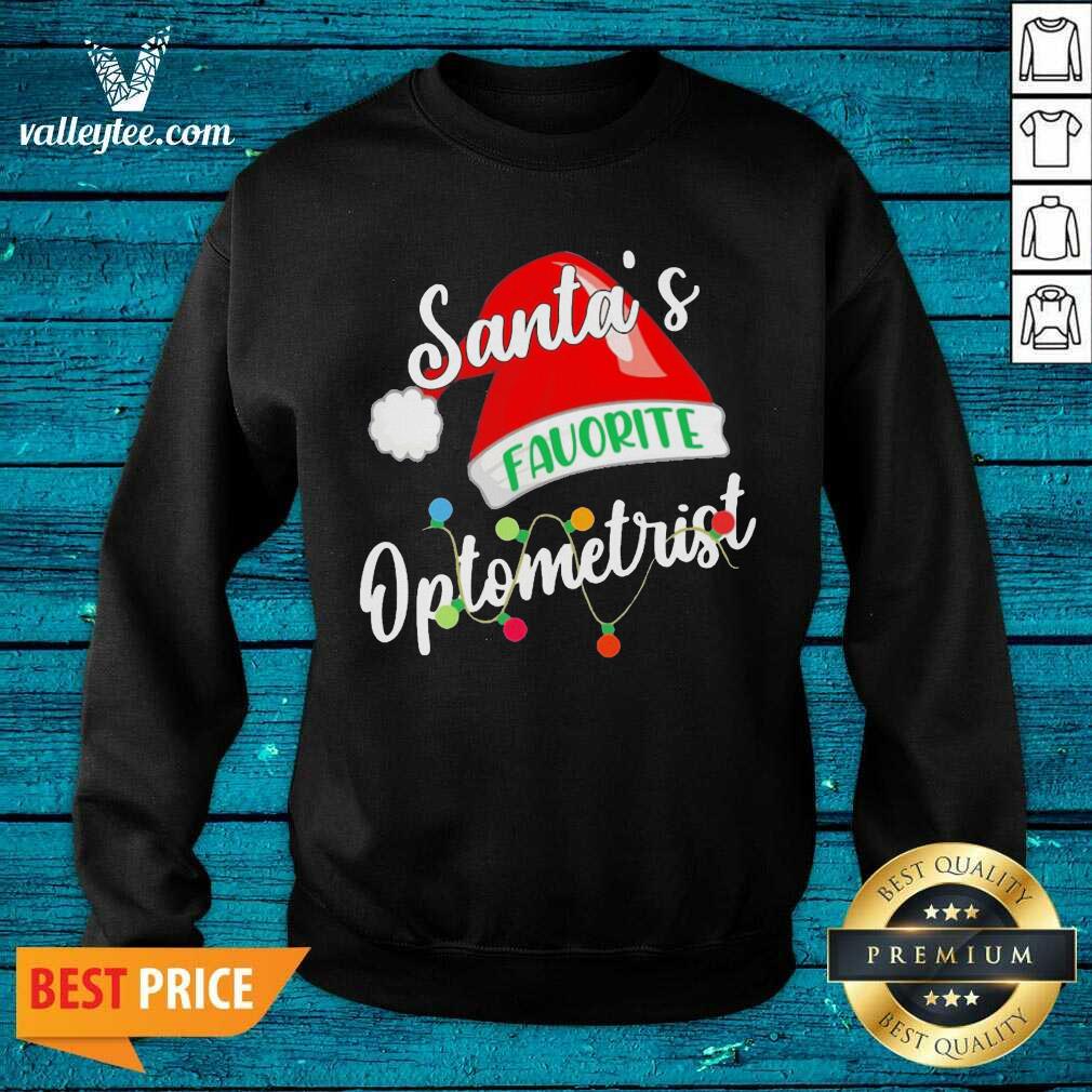 Sweet Santa's Favorite Optometrist Christmas Shirt - Image 2