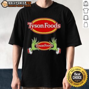 Awesome Tyson Foods X Grinch Hands Merry Christmas T-Shirt