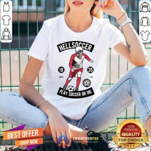 Alternative view of Halloween Skeleton Soccer Dance Dabbing Costume Kids Girls Shirt