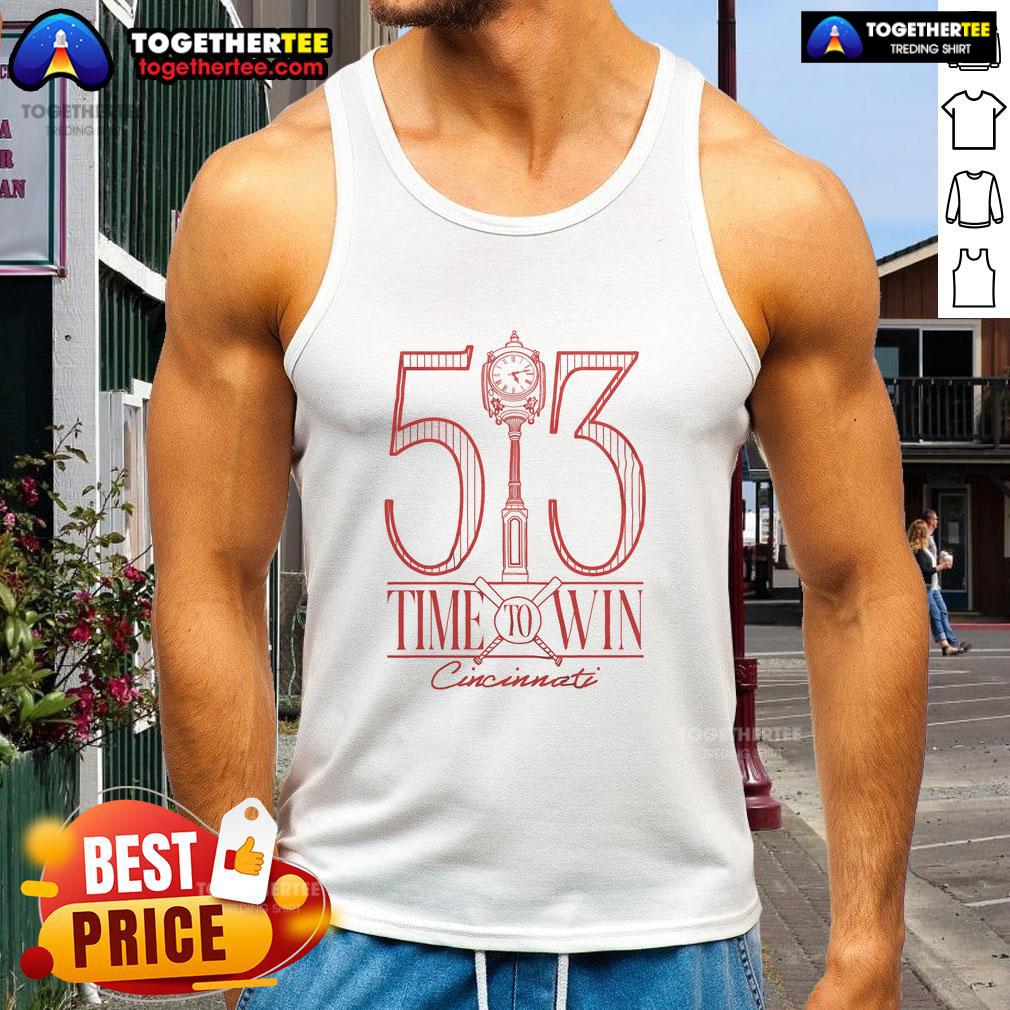 Official Time To Win Cincinnati Baseball T-Shirt - Image 4