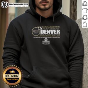 Alternative view of Premium Denver Pioneers 11-Time NCAA Frozen Four Men's Ice Hockey National Champions T-Shirt