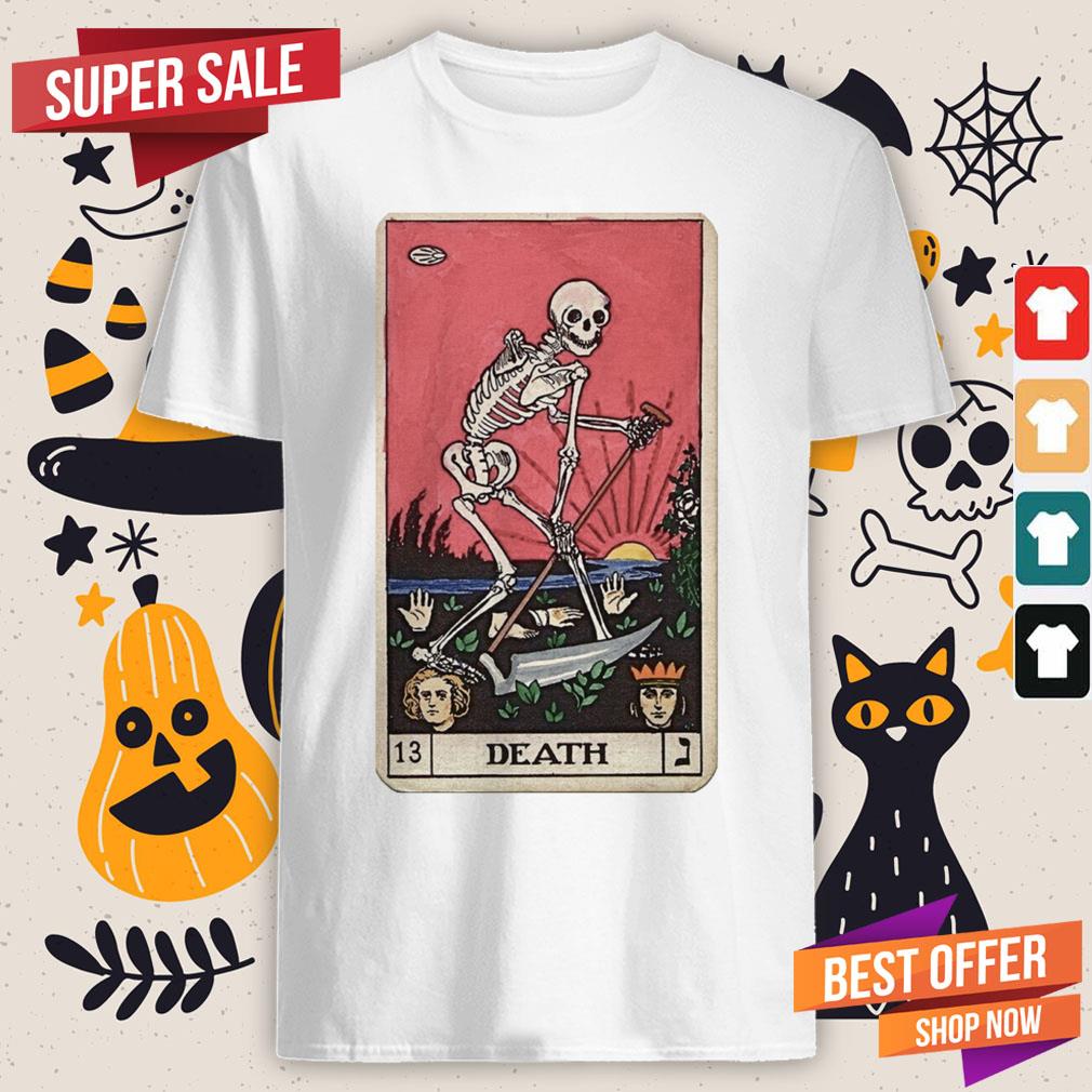 Death Tarot Skeleton Day Of The Dead Dia De Muertos Shirt