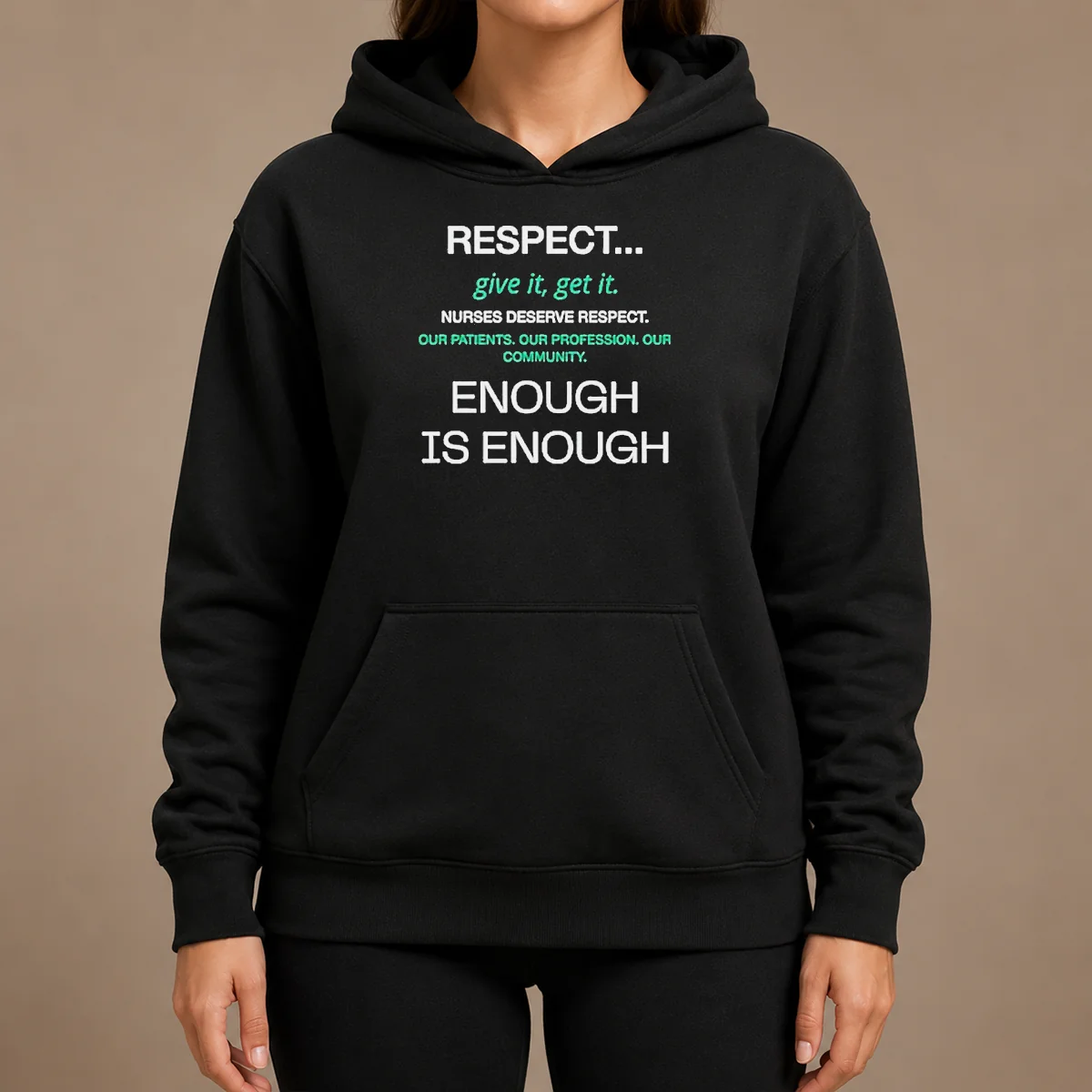 Awesome Pretty Respect Nurses Enough Is Enough Shirt - Image 5