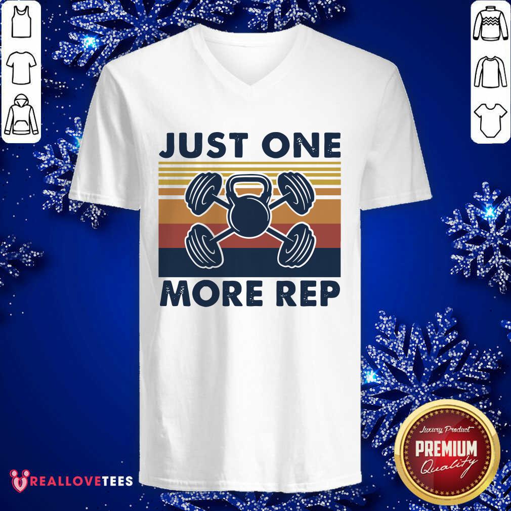 Nice Just One More Rep Vintage Retro Shirt - Image 5