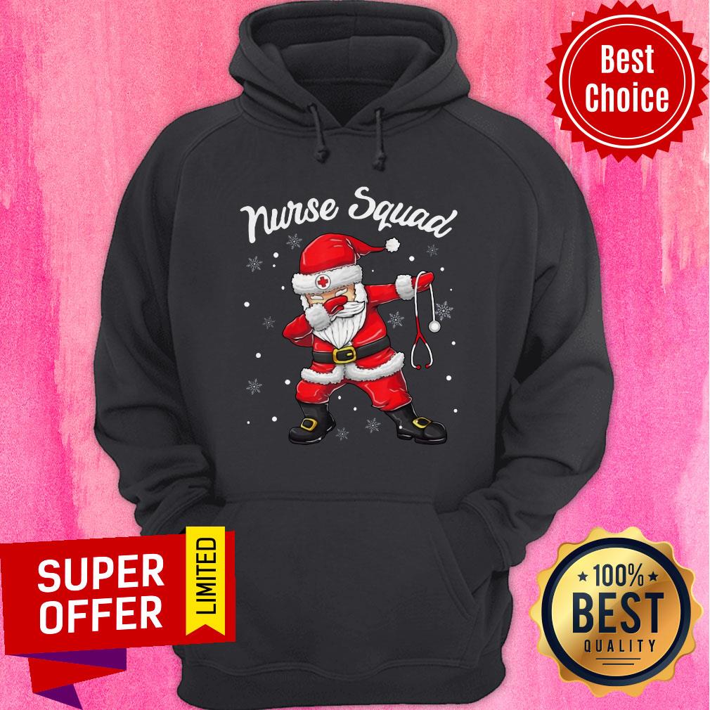 Top Christmas Scrub Tops Dabbing Santa Nurse Shirt - Image 3