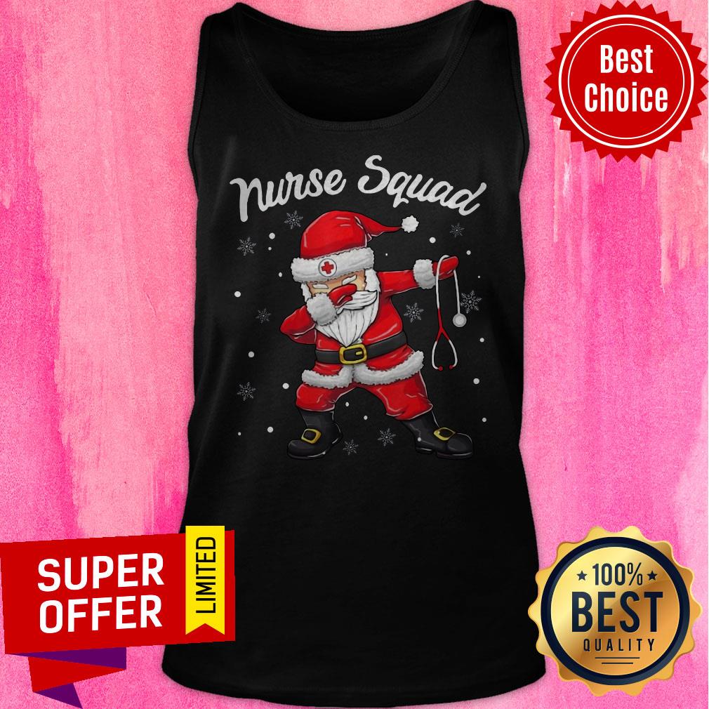 Top Christmas Scrub Tops Dabbing Santa Nurse Shirt - Image 5