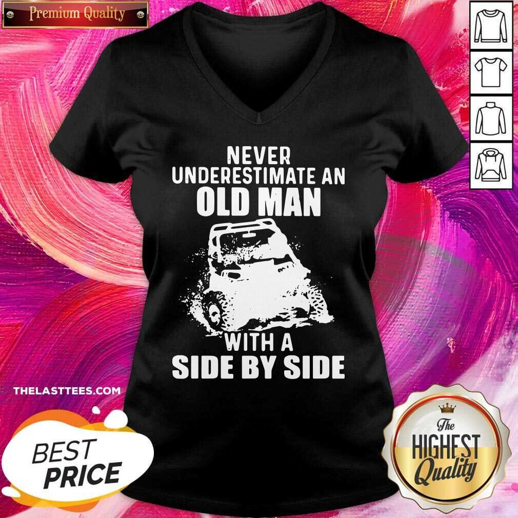 Good Never Underestimate An Old Man With A Side By Side Shirt - Image 4