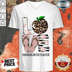 Alternative view of Love Apple Kindergarten Teacher Shirt