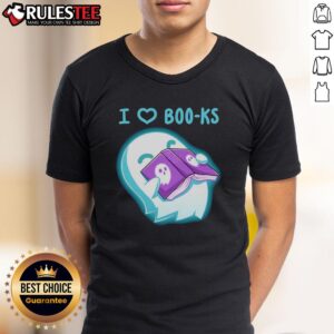 Cute Ghost Book I Heart Boo-ks T-Shirt