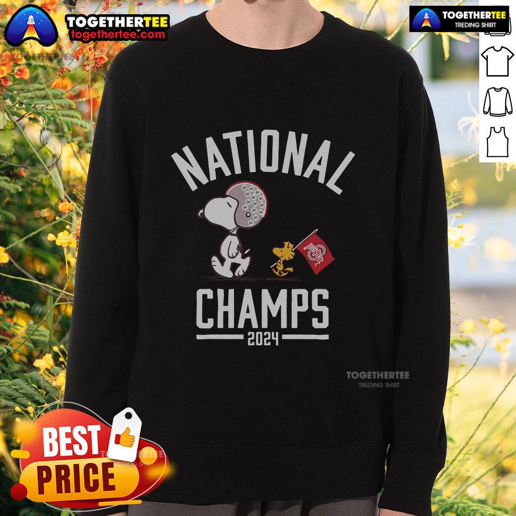 Top Peanuts X Ohio State 2024 Football National Champs T-Shirt - Image 5