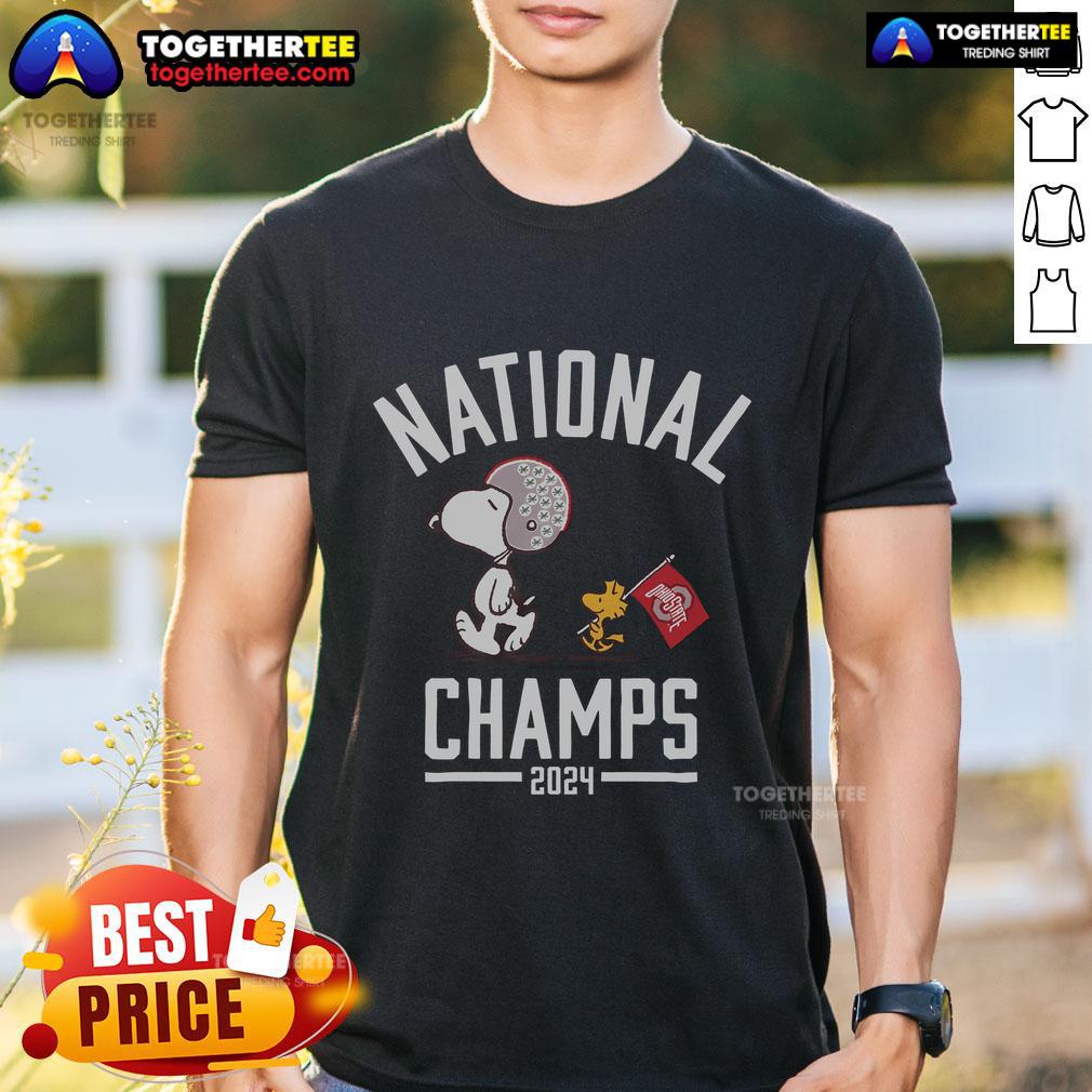 Top Peanuts X Ohio State 2024 Football National Champs T-Shirt