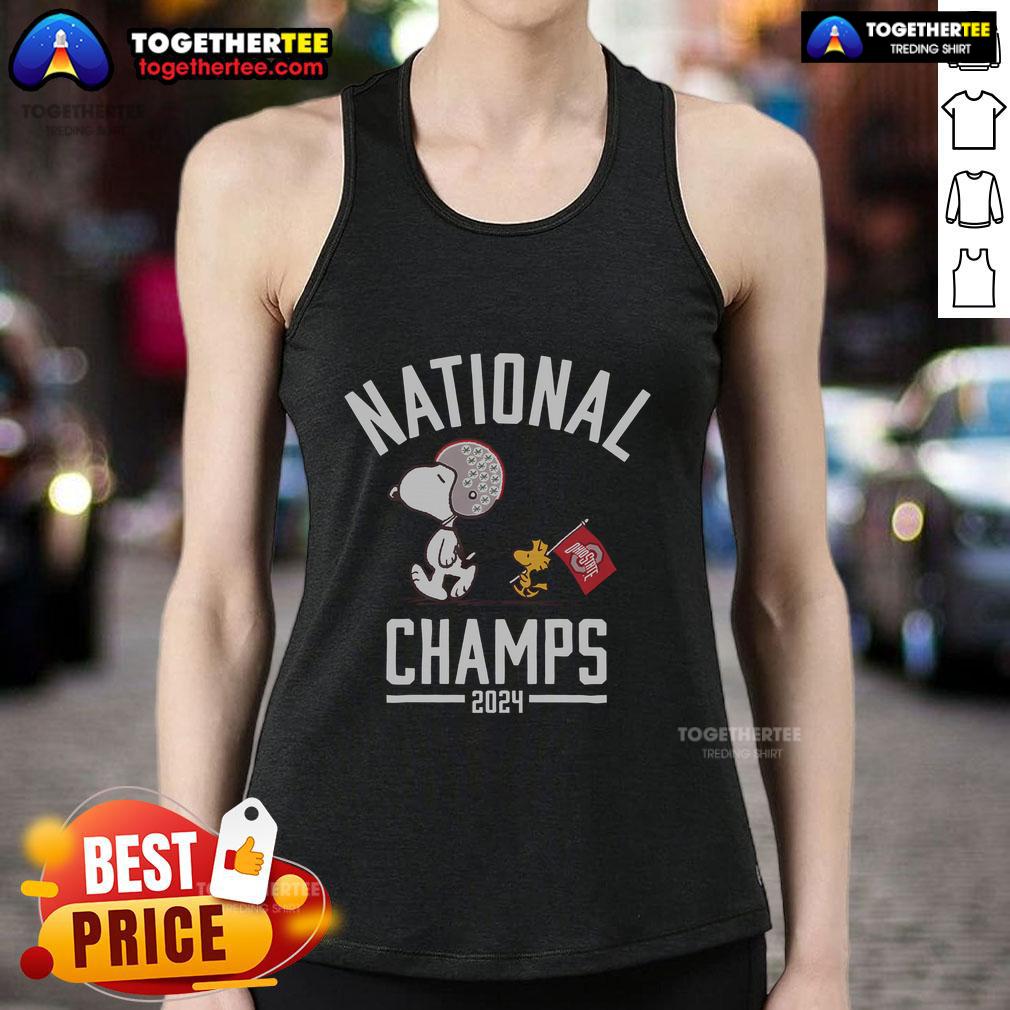 Top Peanuts X Ohio State 2024 Football National Champs T-Shirt - Image 4