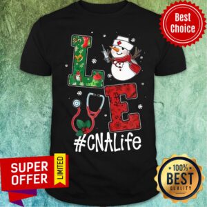 Awesome Snowman Nurse Love #Cnalife Christmas Shirt