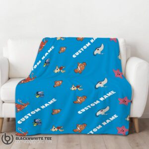 Alternative view of Awesome Disney Finding Nemo & Dory Characters Blanket Fleece Customized Blanket