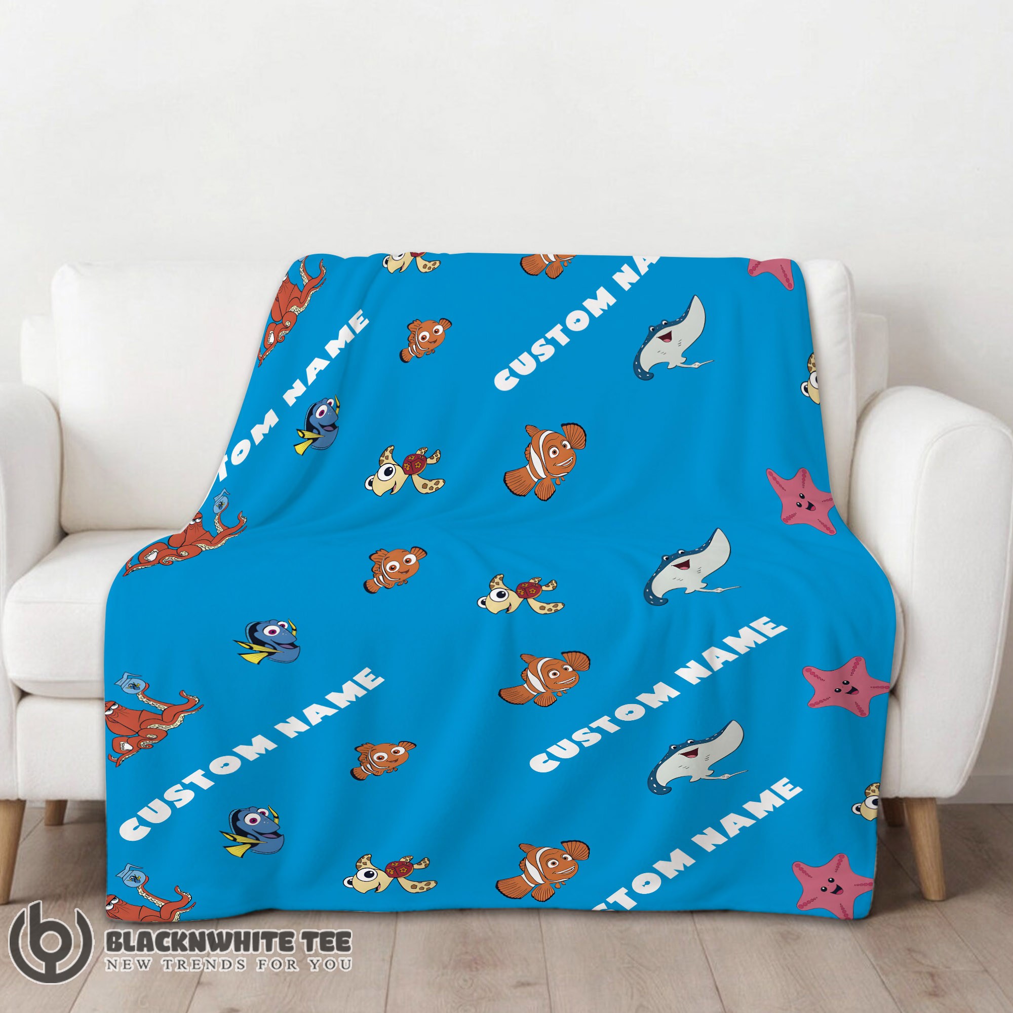Awesome Disney Finding Nemo & Dory Characters Blanket Fleece Customized Blanket - Image 2