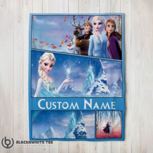 Awesome Disney Frozen Elsa & Friends Journey Collage Blanket Fleece Customized Blanket