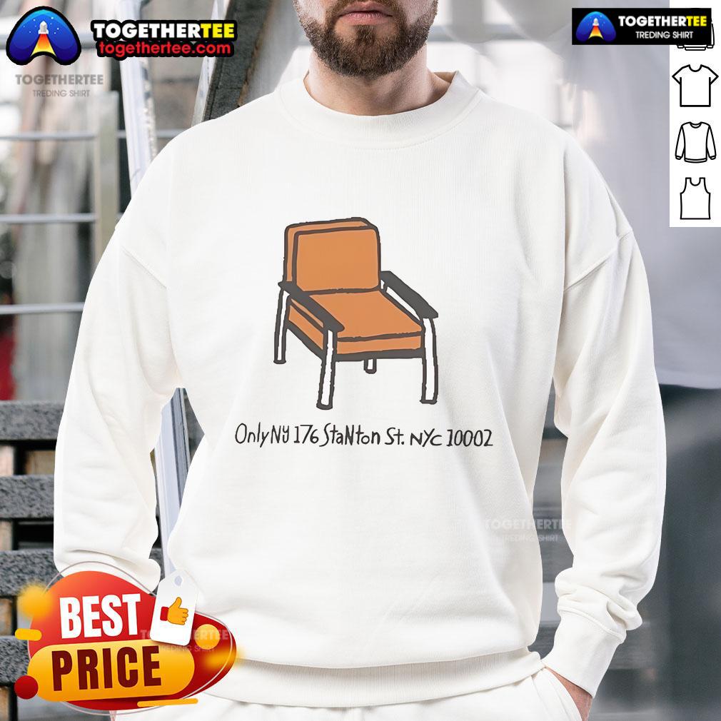 Official Stanton Chair Only NU 176 Stanton St NYC 10002 Summer 2025 T-Shirt - Image 5