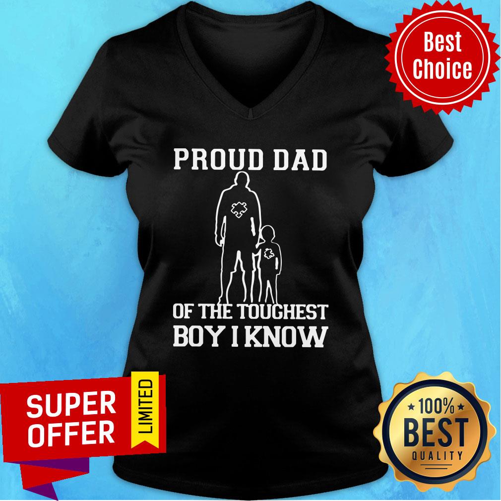 Top Proud Dad Of The Toughest Boy I Know Shirt - Image 2