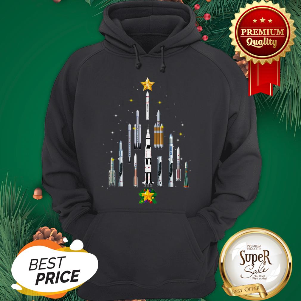 Official Spaceship Starman Christmas Tree Shirt - Image 5