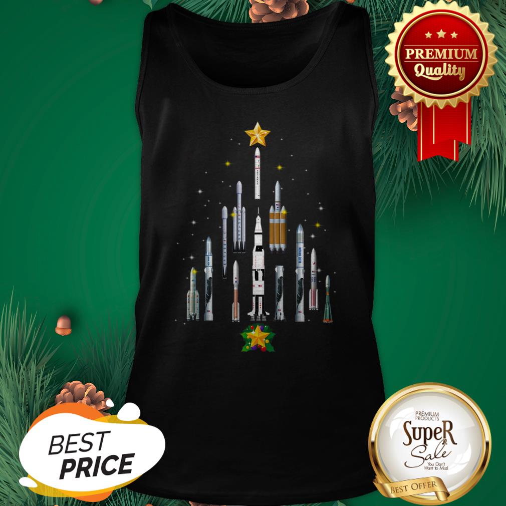 Official Spaceship Starman Christmas Tree Shirt - Image 3