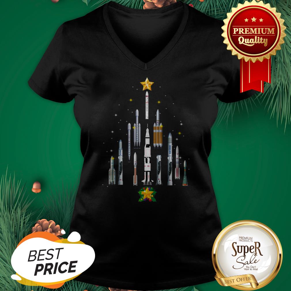 Official Spaceship Starman Christmas Tree Shirt - Image 2
