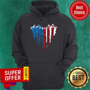 Alternative view of Heart Cruise American Flag Boat Shirt