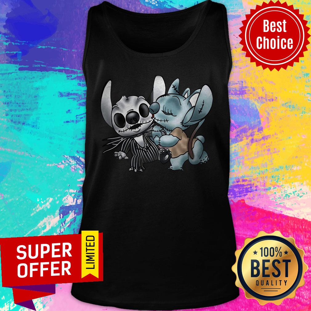 Official Stitch Jack Skellington And Sally Shirt - Image 4