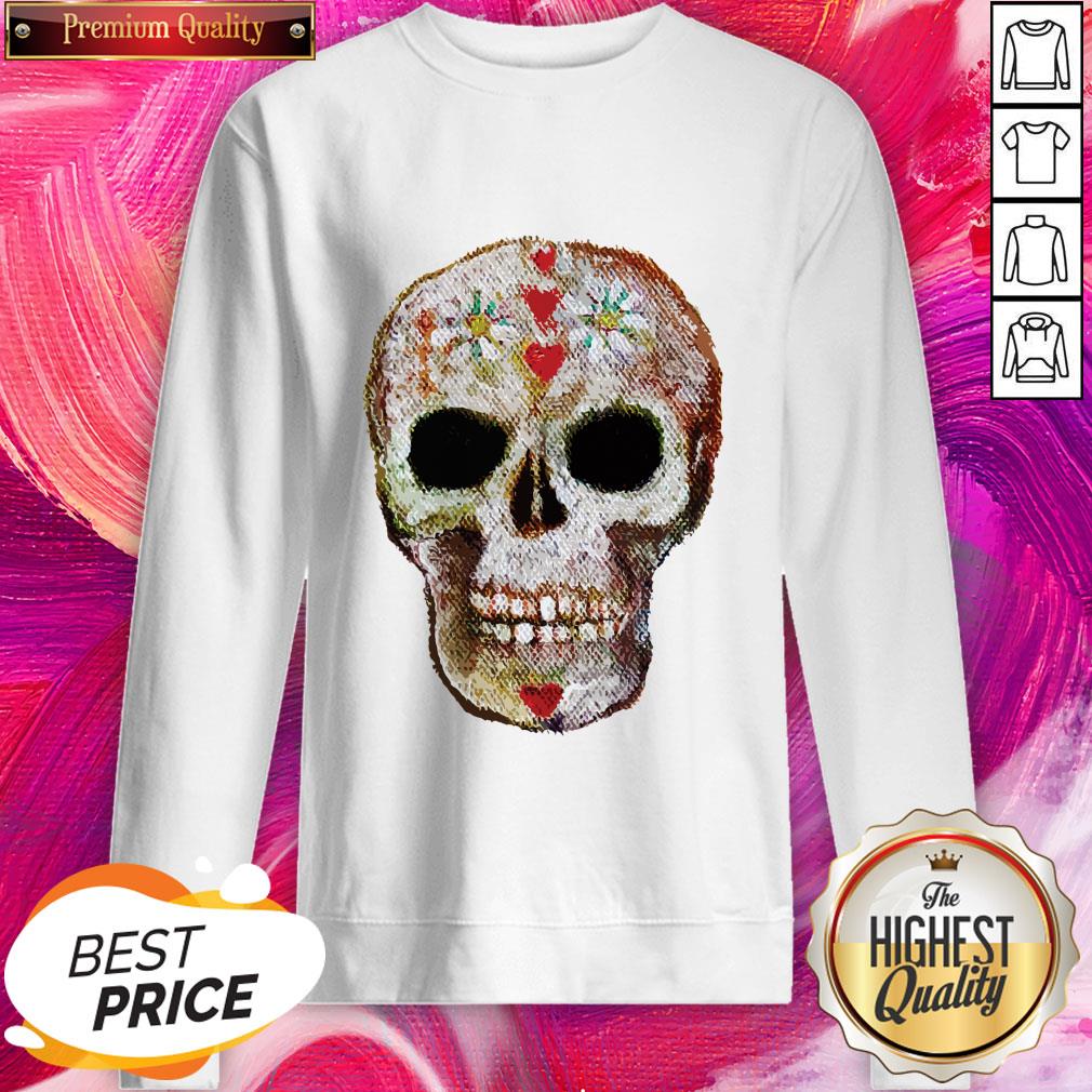 Sugar Skull Day Of Dead Dia De Muertos Shirt - Image 3