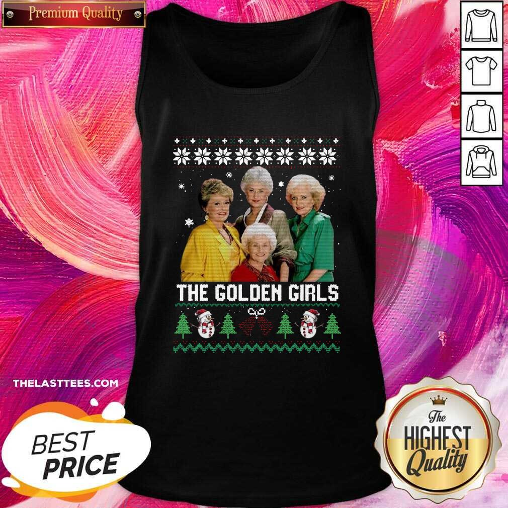 Pretty The Golden Girls Ugly Merry Christmas Shirt - Image 3