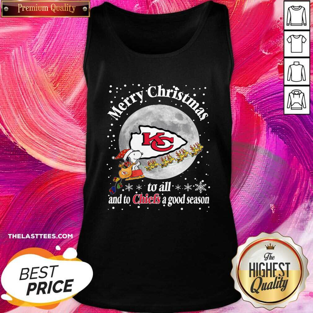 Top Kansas City Chiefs Merry Christmas To All And To Chiefs A Good Season Nfl Football Sports Women's Shirt - Image 4