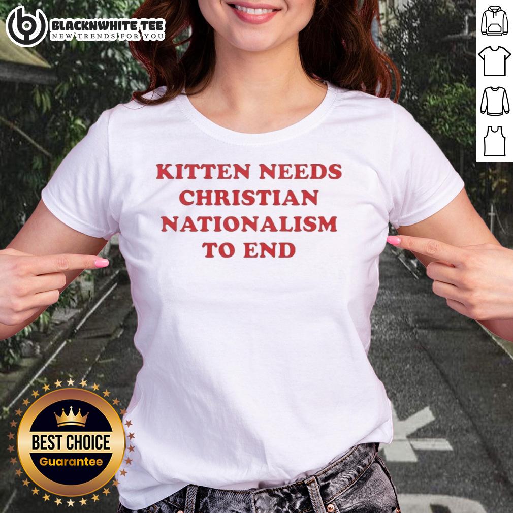 Good Kitten Needs Christian Nationalism To End T-Shirt - Image 3