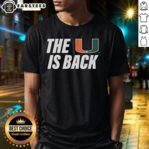 Hot Miami Hurricanes Ncaa The U Is Back T-Shirt