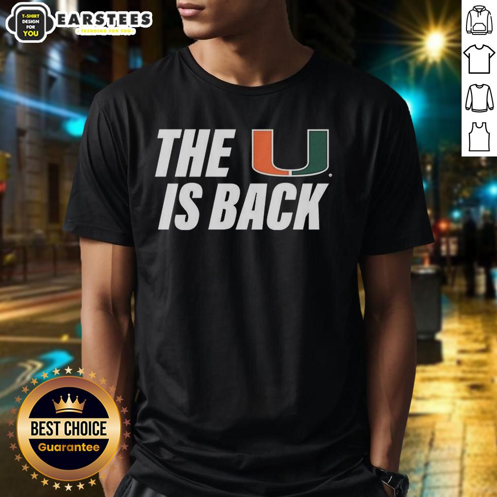 Hot Miami Hurricanes Ncaa The U Is Back T-Shirt