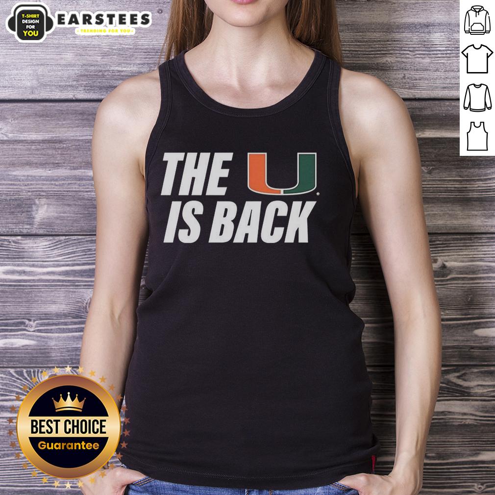 Hot Miami Hurricanes Ncaa The U Is Back T-Shirt - Image 4