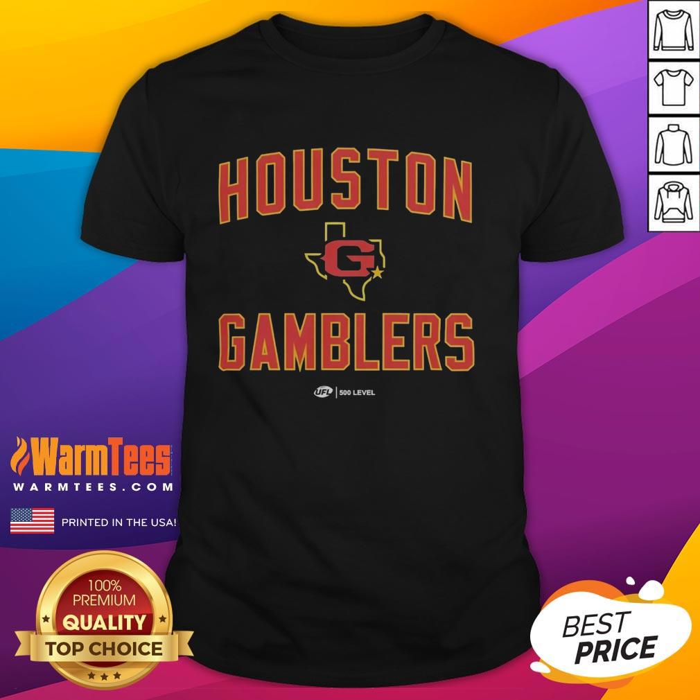 Awesome Houston Gamblers Team Home T-Shirt