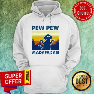 Alternative view of Nice Pew Pew Madafakas Dog Shirt