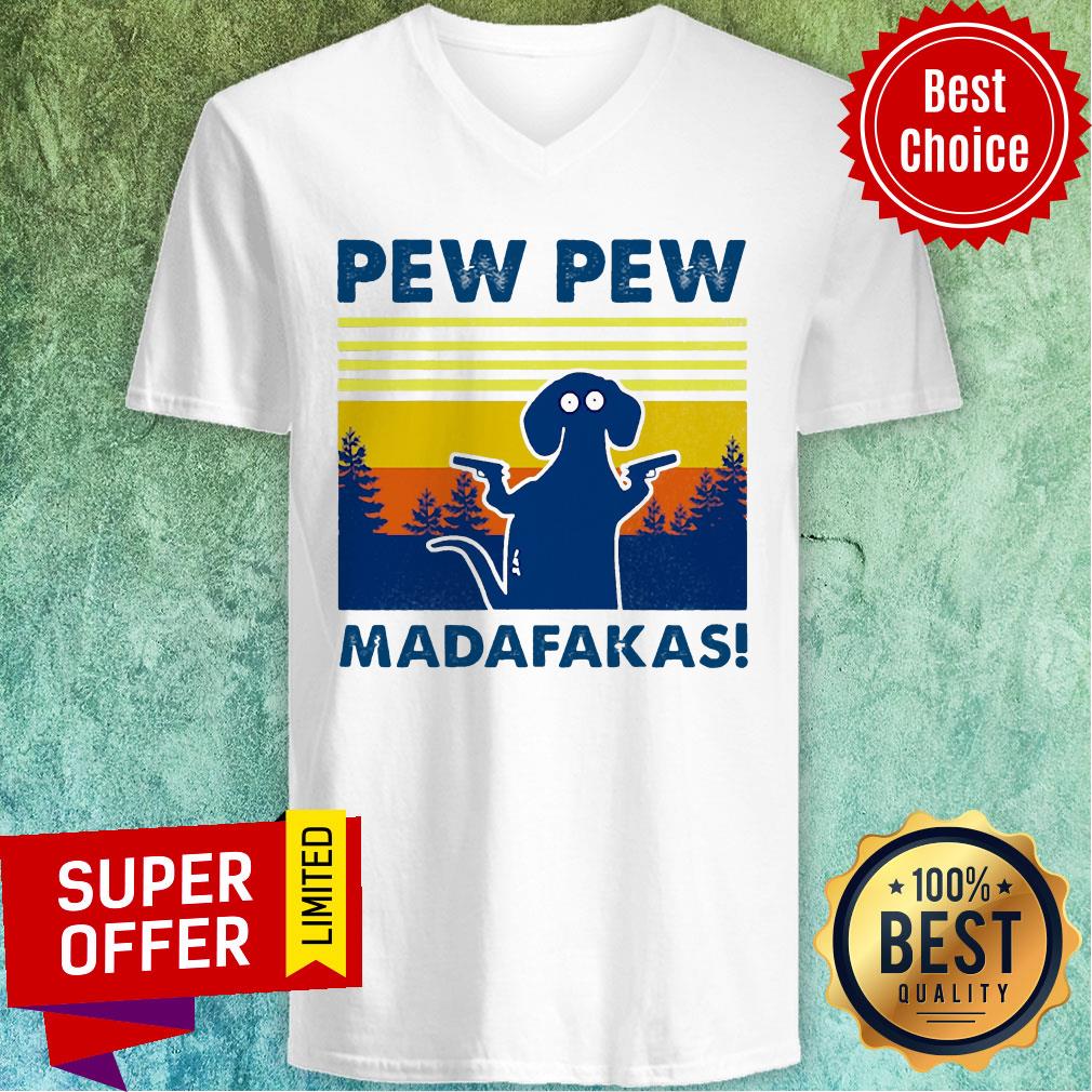 Nice Pew Pew Madafakas Dog Shirt - Image 3