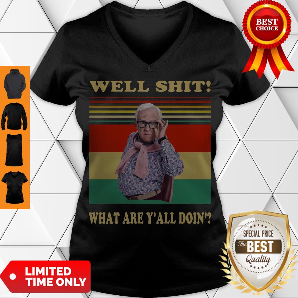 Funny Leslie Jordan Well Shit What Are Y’all Doin’ Vintage Shirt - Image 2