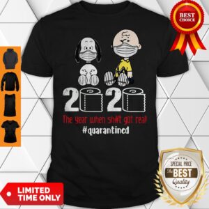 Premium Snoopy And Charlie Brown 2020 Quarantined Shirt